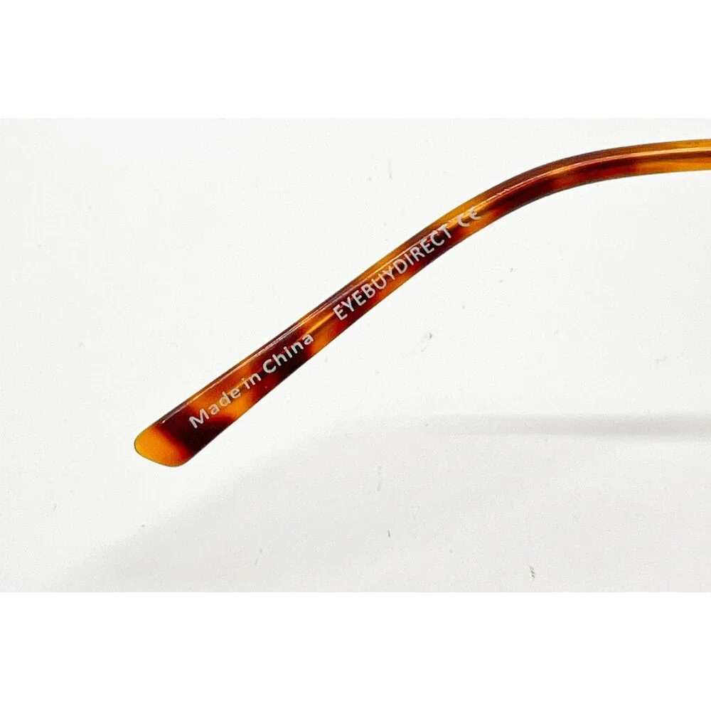 EyeBuyDirect Eyeglass Frames Unisex Gold Rhys Geometric Full Rim 54-18-148